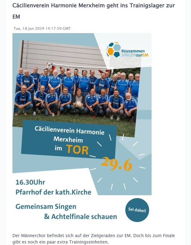 EM Projekt Männerchor Merxheim